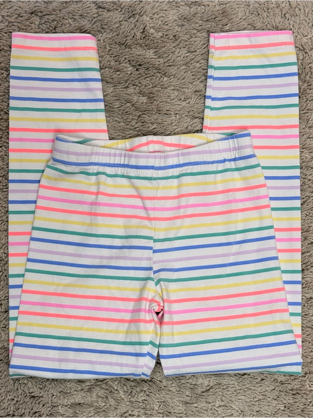 Cat & Jack Girls striped leggings, size 6x